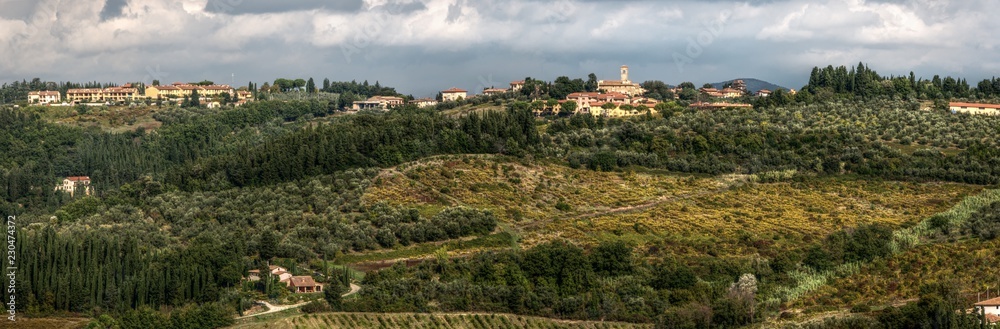 Rural landscape of Tuscany, Montspertoli, region of Florence