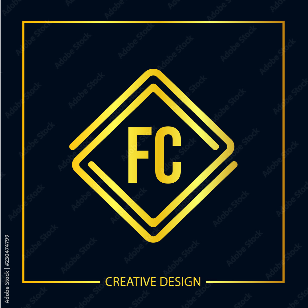 Initial FC Letter Logo Template Design Initial FC Letter Logo Template Design