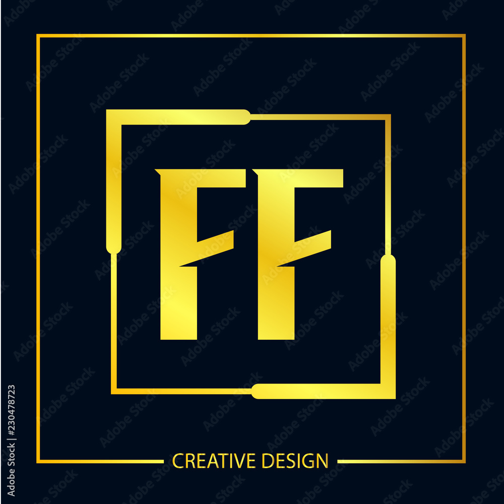 Initial FF Letter Logo Template Design Initial FF Letter Logo Template Design