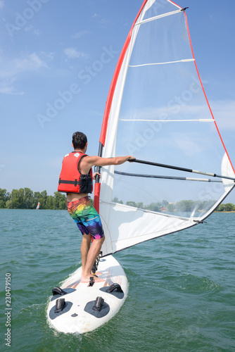 a new hobby of windsurfing