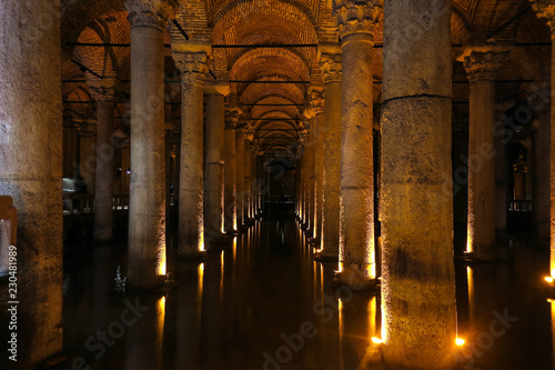 The Basilica Cistern - underground water reservoir. Istanbul, Turkey