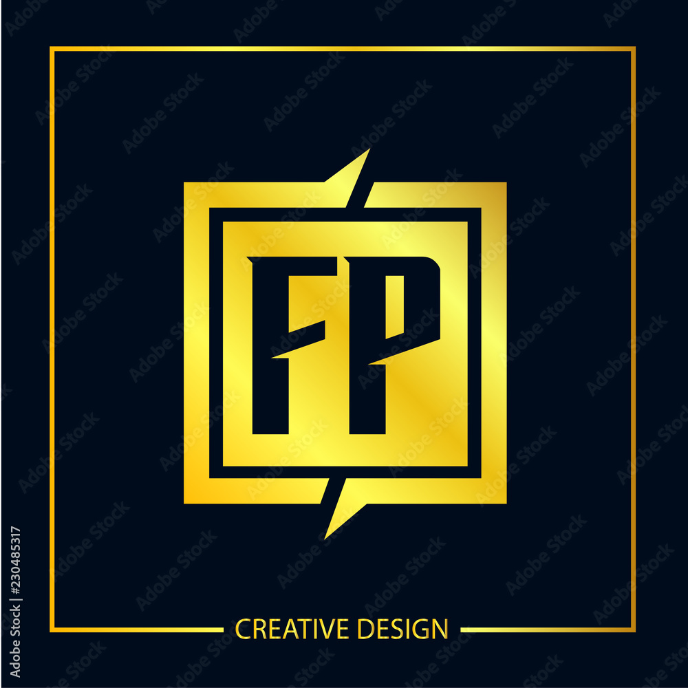 Initial FP Letter Logo Template Design Initial FP Letter Logo Template Design