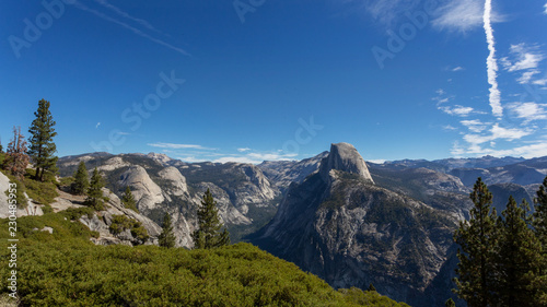 Half dome landscape from Glacier point, Yosemite National Park, California