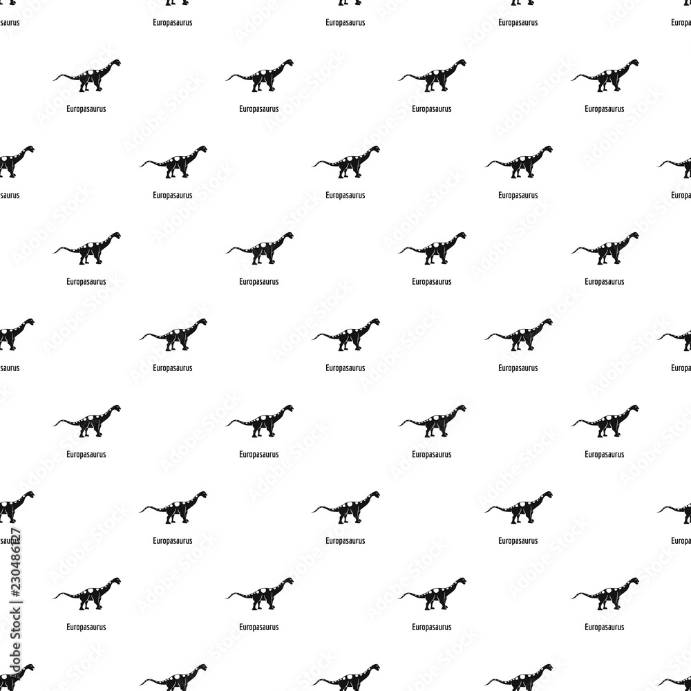 Fototapeta premium Europasaurus pattern seamless vector repeat geometric for any web design