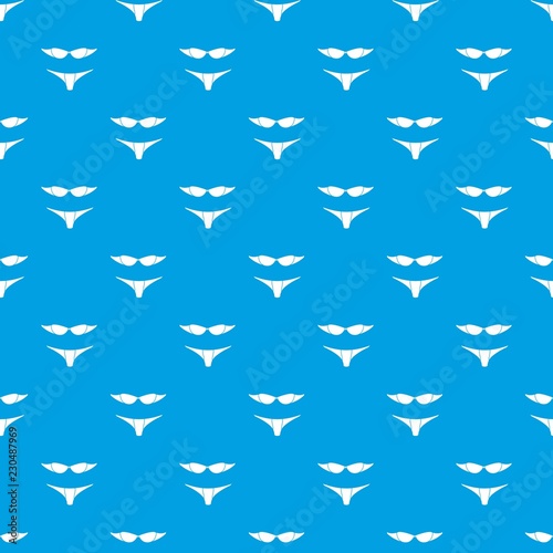 Retro bikini pattern vector seamless blue repeat for any use