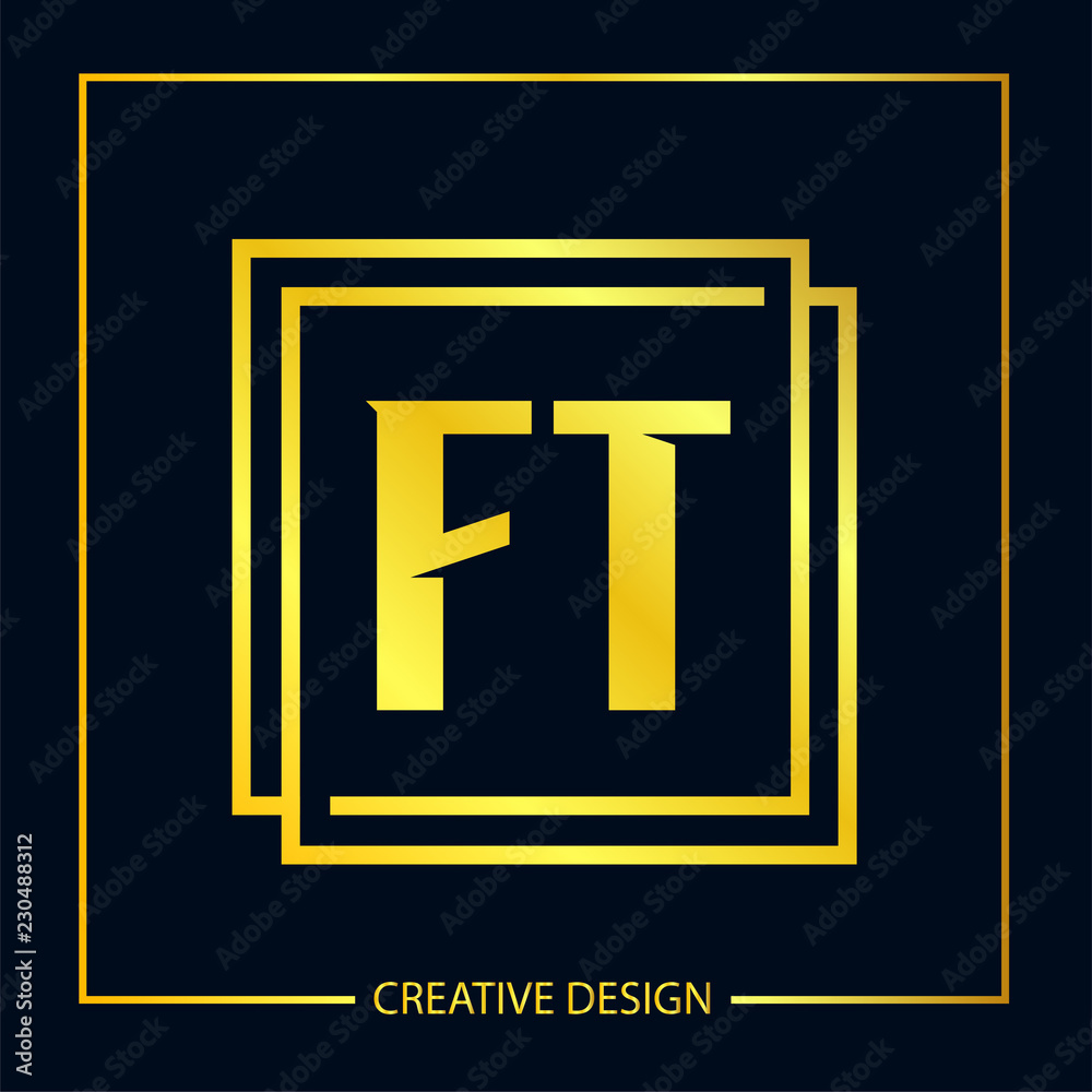 Initial FT Letter Logo Template Design Initial FT Letter Logo Template Design