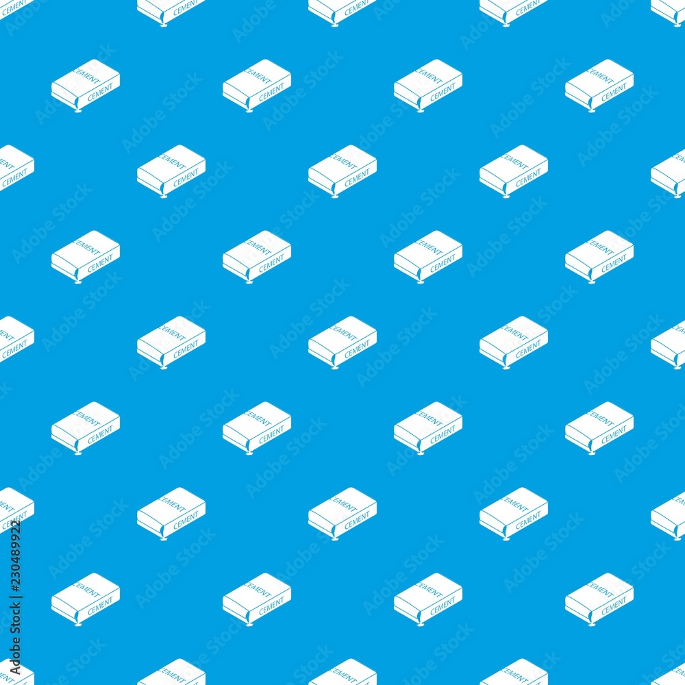 Cement bag pattern vector seamless blue repeat for any use