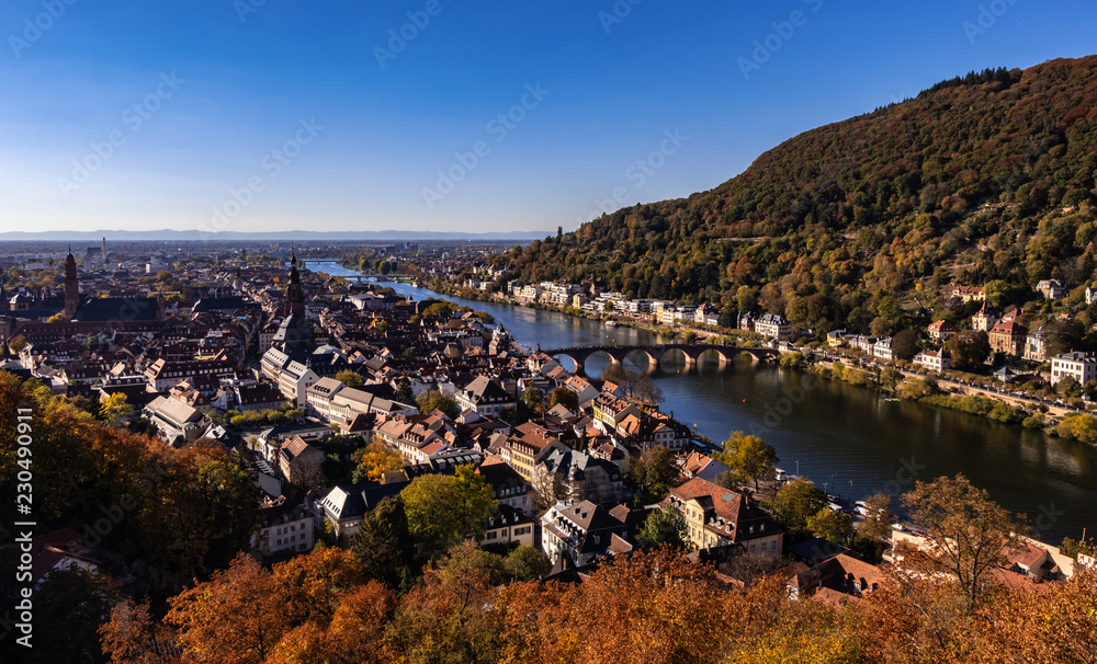 Heidelberg Panorama im Herbst