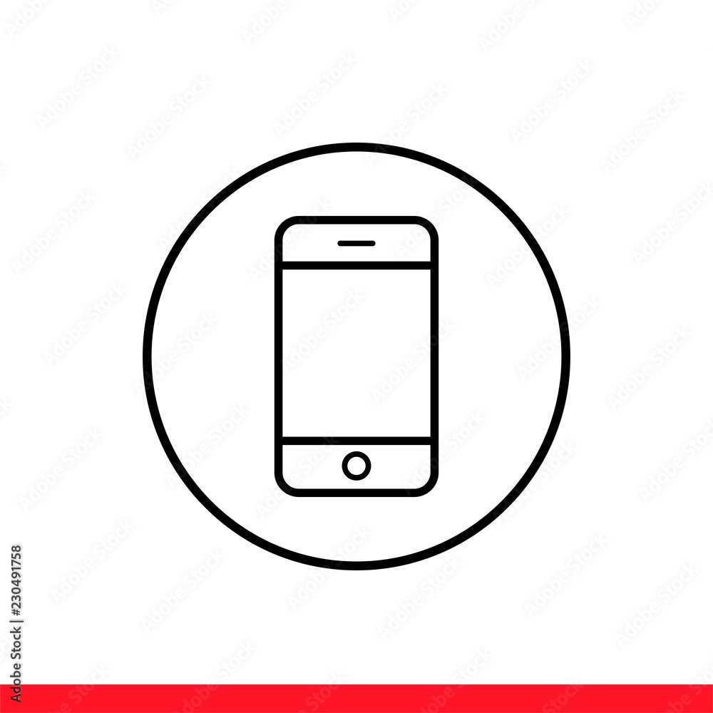 Smartphone vector icon, Modern flat sign isolated on white background Smartphone vector icon, Modern flat sign isolated on white background