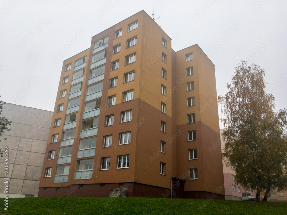 Reconstructed blocks of flats in Czech Republic built in communism era