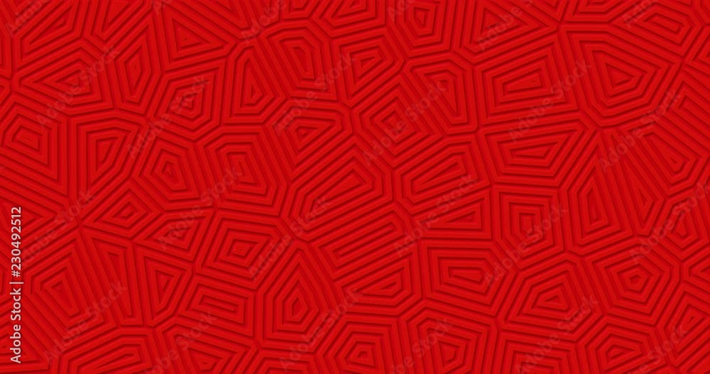 Red looped festive animation background. Abstract geometric moving shapes for bright sale banner. Perfect mono backdrop for winter xmas holiday, New Year 2019. Place for text, logo. Islamic, arabic Red looped festive animation background. Abstract geometric moving shapes for bright sale banner. Perfect mono backdrop for winter xmas holiday, New Year 2019. Place for text, logo. Islamic, arabic