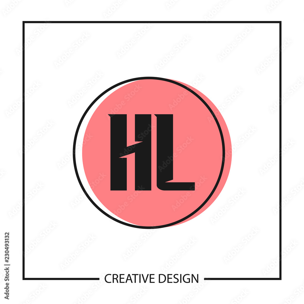 Obraz premium Initial Letter HL Logo Template Design