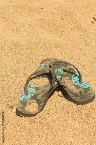 Flip-Flop sulla sabbia, estate al mare