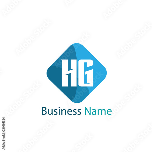 Initial Letter HG Logo Template Design Free Download Initial Letter HG Logo Template Design - GFXLoad
