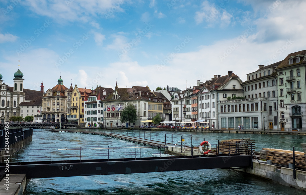 Locks in Lucerne Switzerland