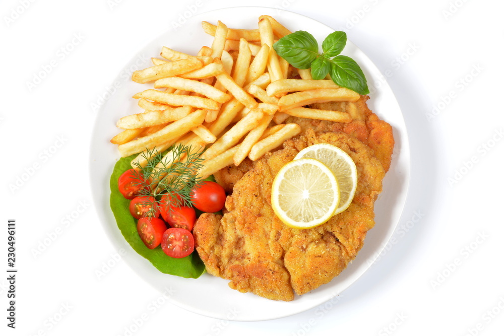kotlet schabowy z frytkami kotlet schabowy z frytkami