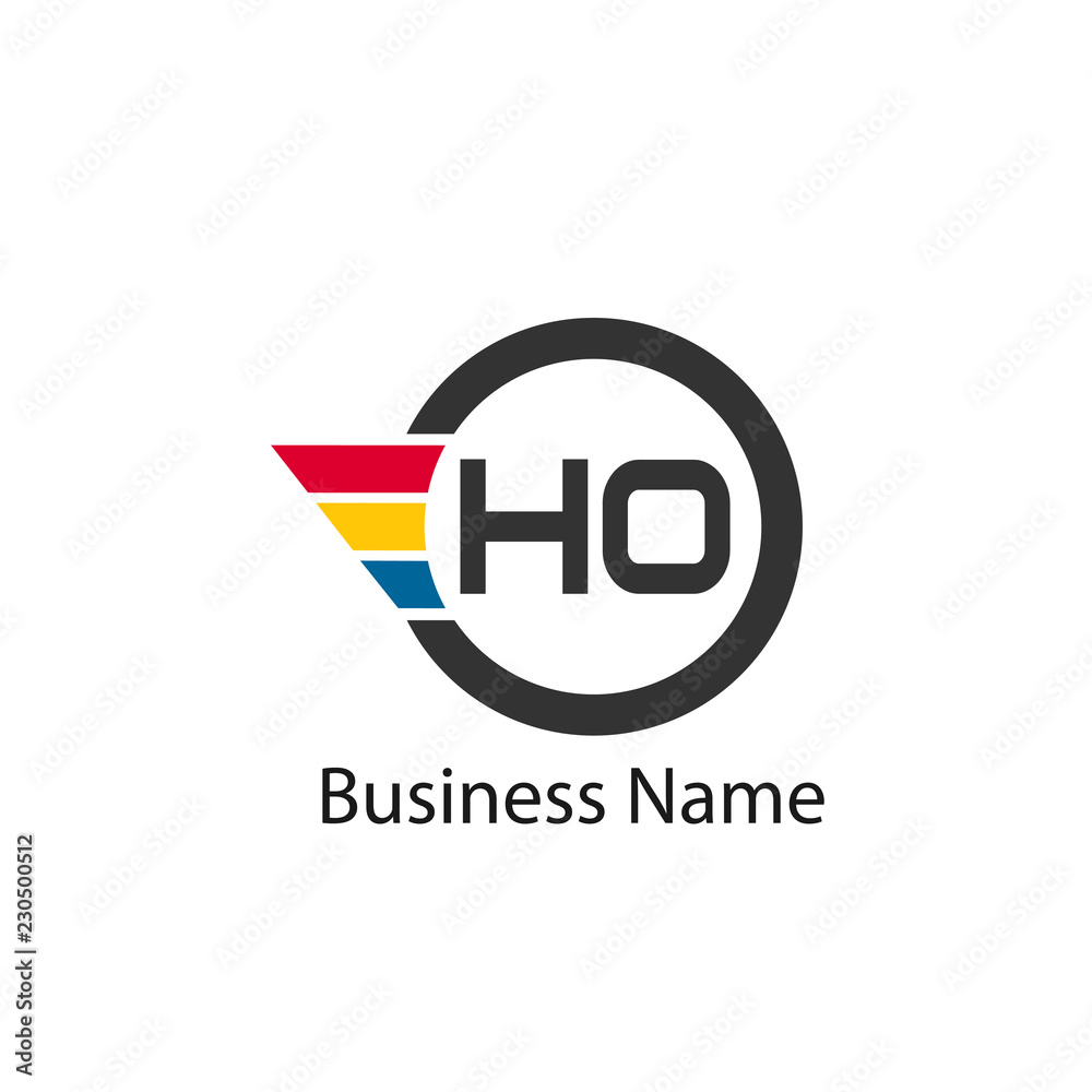 Initial Letter HO Logo Template Design Initial Letter HO Logo Template Design