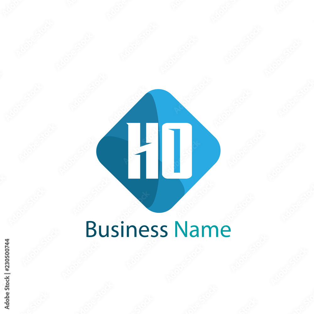 Initial Letter HO Logo Template Design Initial Letter HO Logo Template Design