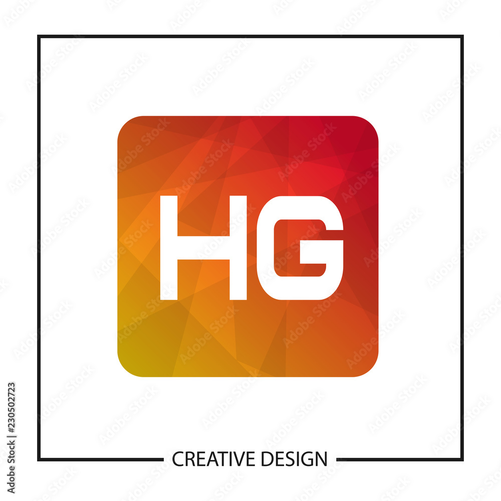 Initial Letter HG Logo Template Design Initial Letter HG Logo Template Design