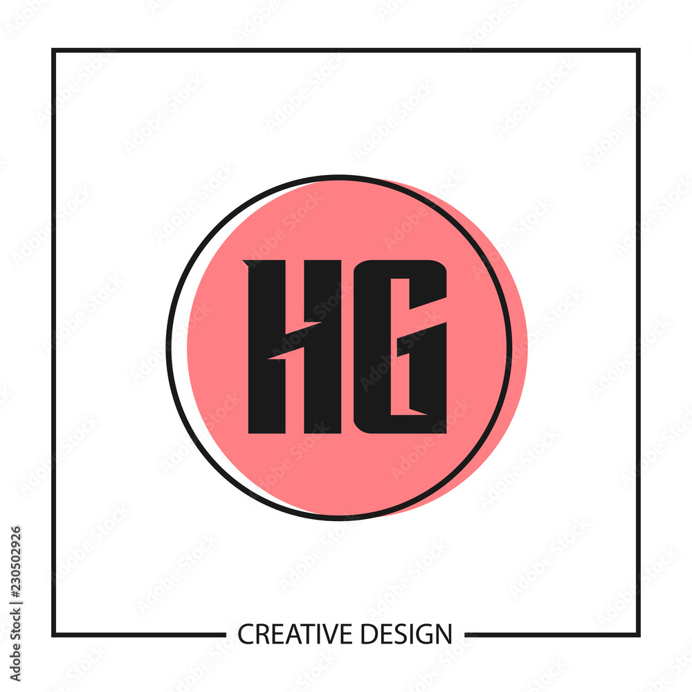 Initial Letter HG Logo Template Design Initial Letter HG Logo Template Design