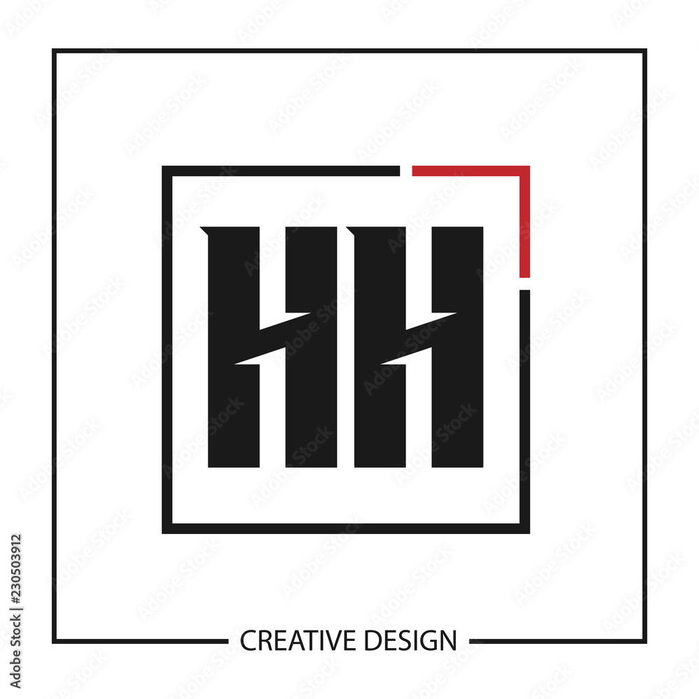 Initial Letter HH Logo Template Design