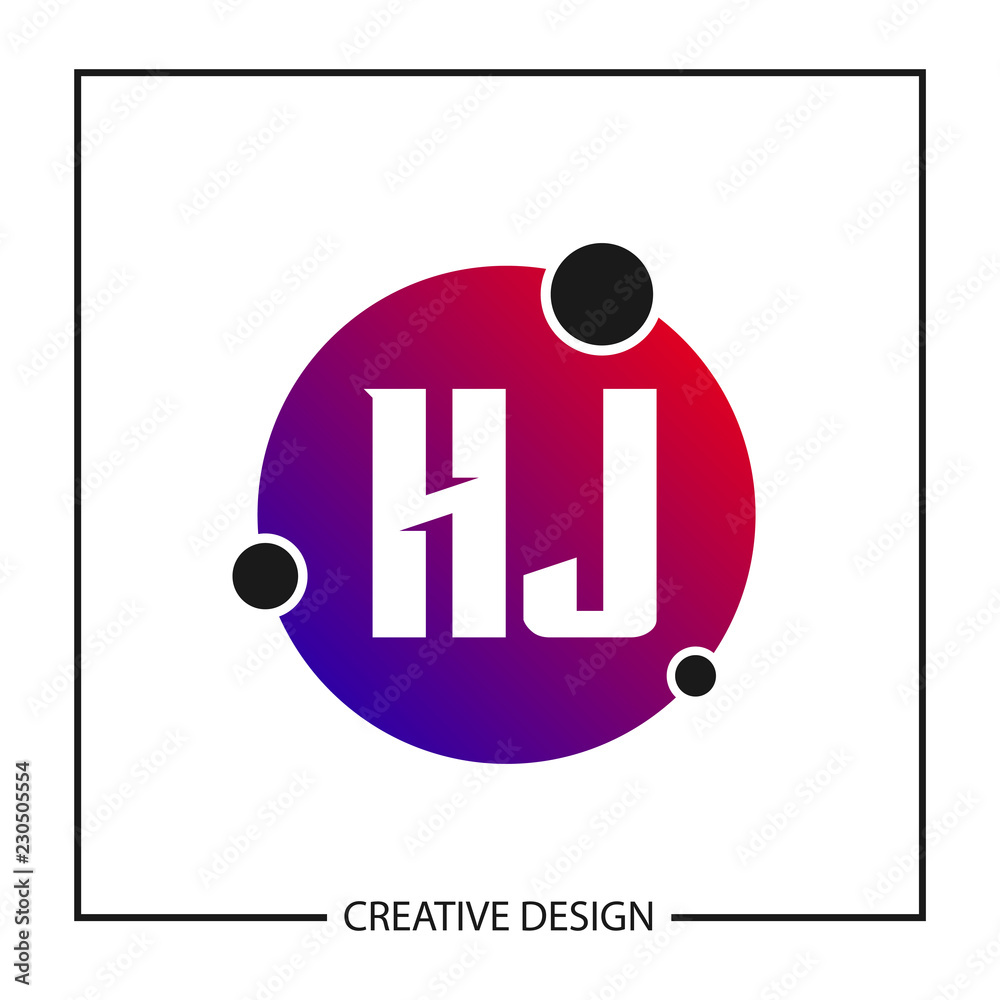 Initial Letter HJ Logo Template Design Initial Letter HJ Logo Template Design