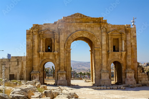 Arch of old temple - Jordan