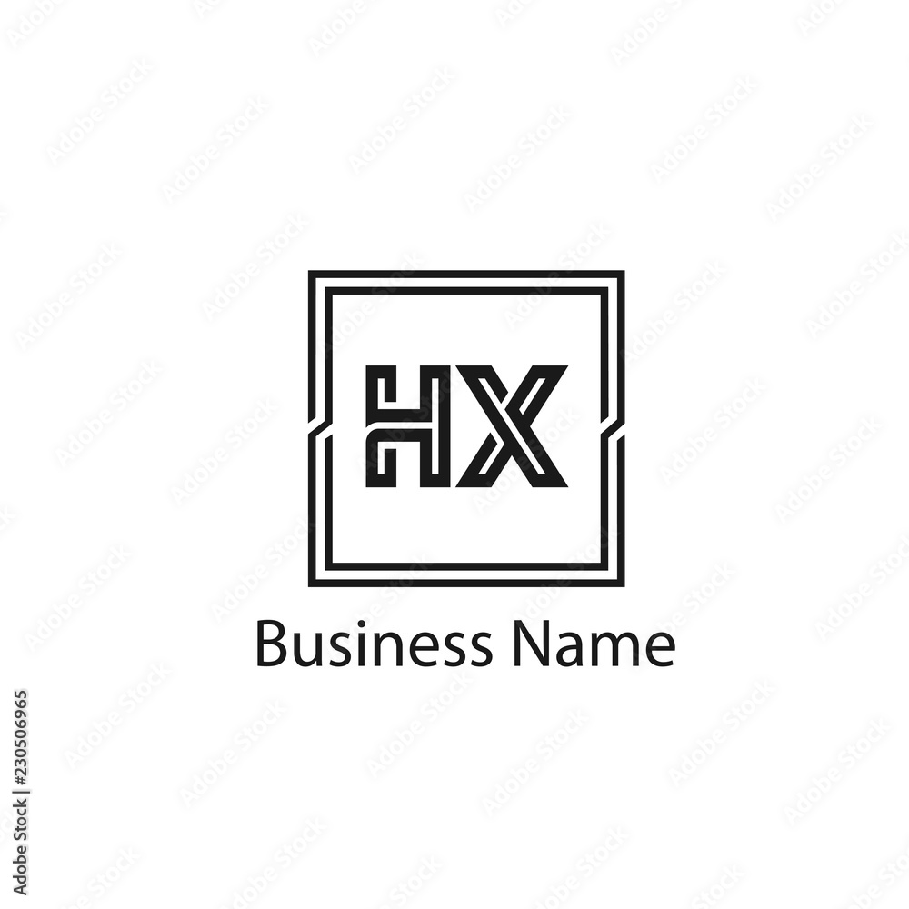 Initial Letter HX Logo Template Design Initial Letter HX Logo Template Design