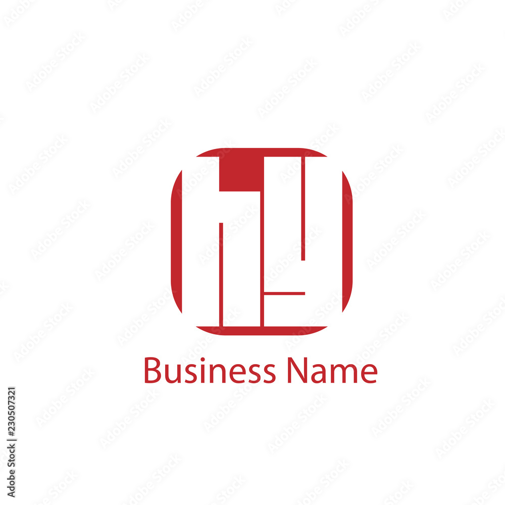 Initial Letter HY Logo Template Design Initial Letter HY Logo Template Design