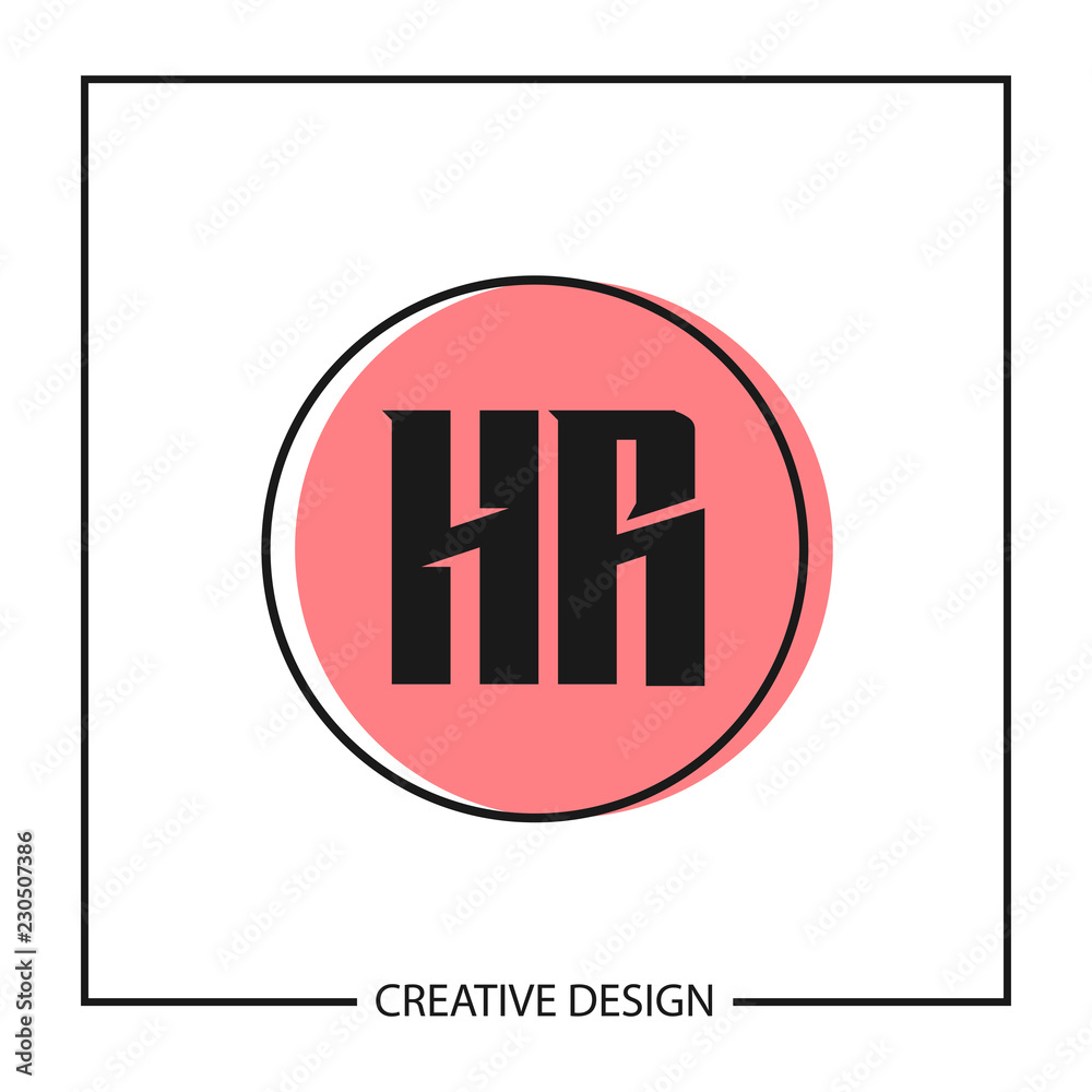 Initial Letter HR Logo Template Design Initial Letter HR Logo Template Design