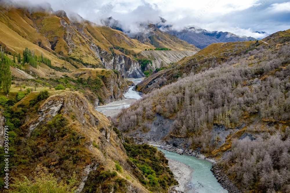 Skippers Canyon near Queenstown, Central Otago, South Island, New Zealand