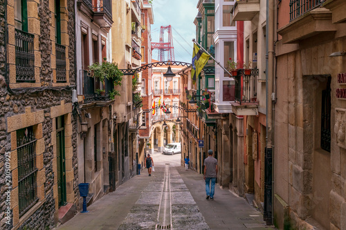 Street in Portugalete, Bilbao, Spain