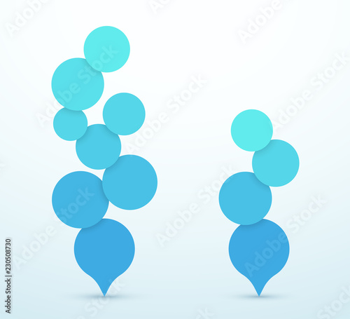 Bubbles Vertical 3d Infographic Design