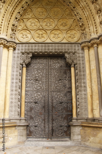 Porte de l'Abbaye de Westminster à Londres