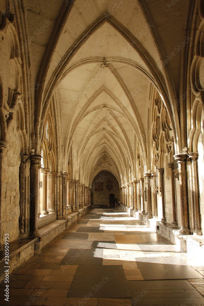 Couloir de l'abbaye de Westminster à Londres
