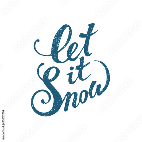 Let it snow font. winter lettering inspiration.