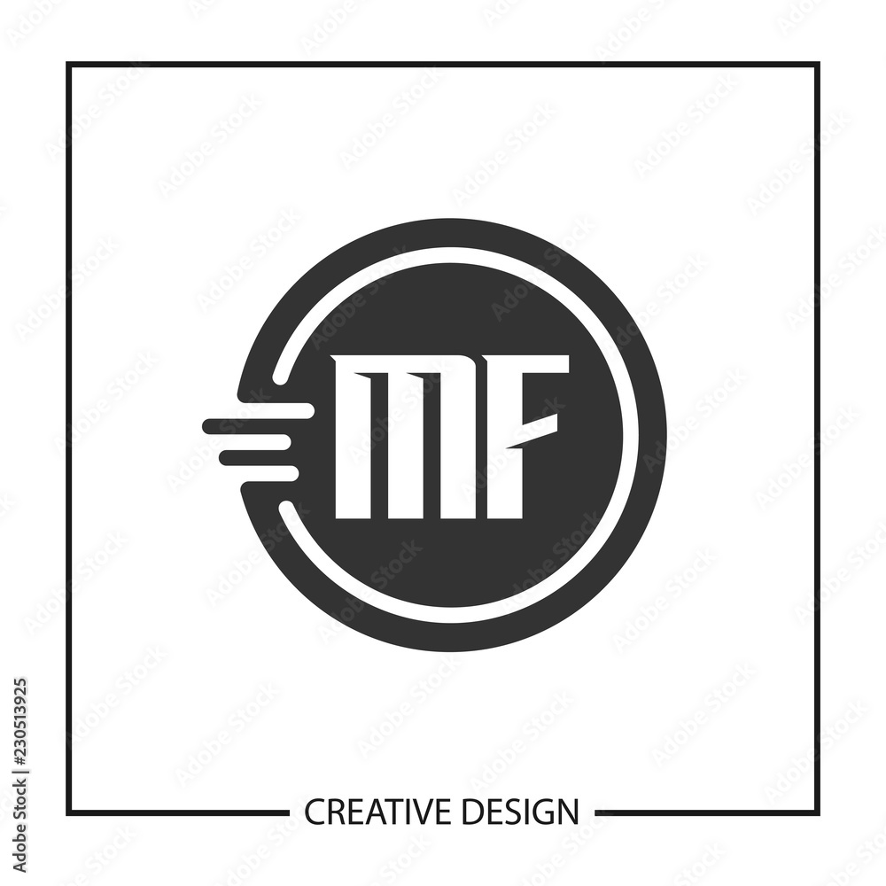 Obraz premium Initial Letter MF Logo Template Design