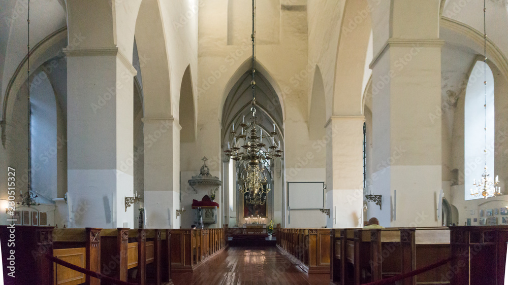 interior of catholic church