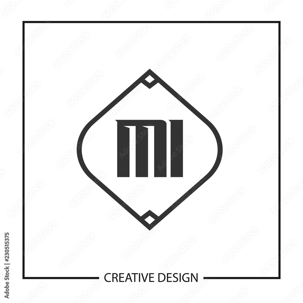 Initial Letter MI Logo Template Design Initial Letter MI Logo Template Design
