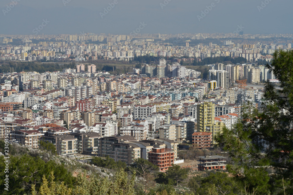 Panoramic view of Antalya  Turkey