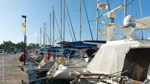 Bay with yachts