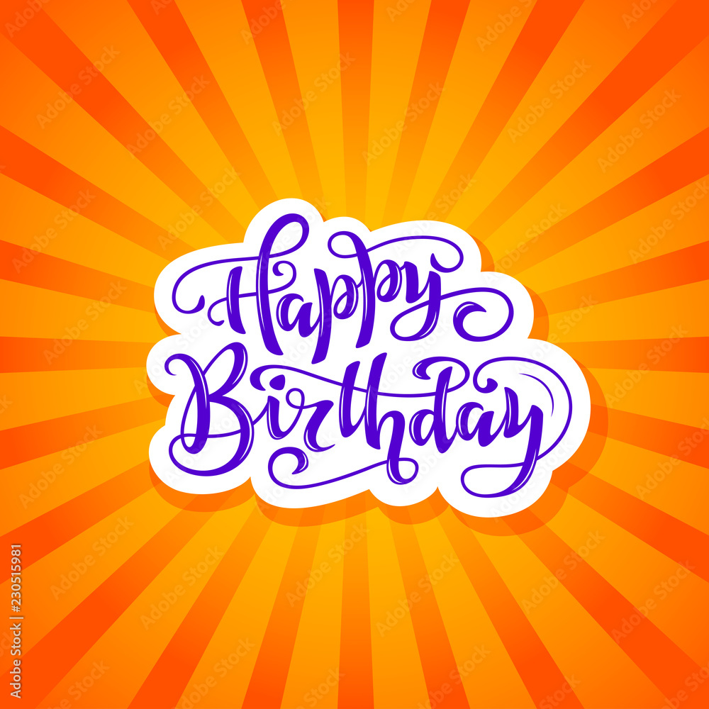 Happy birthday lettering Happy birthday lettering