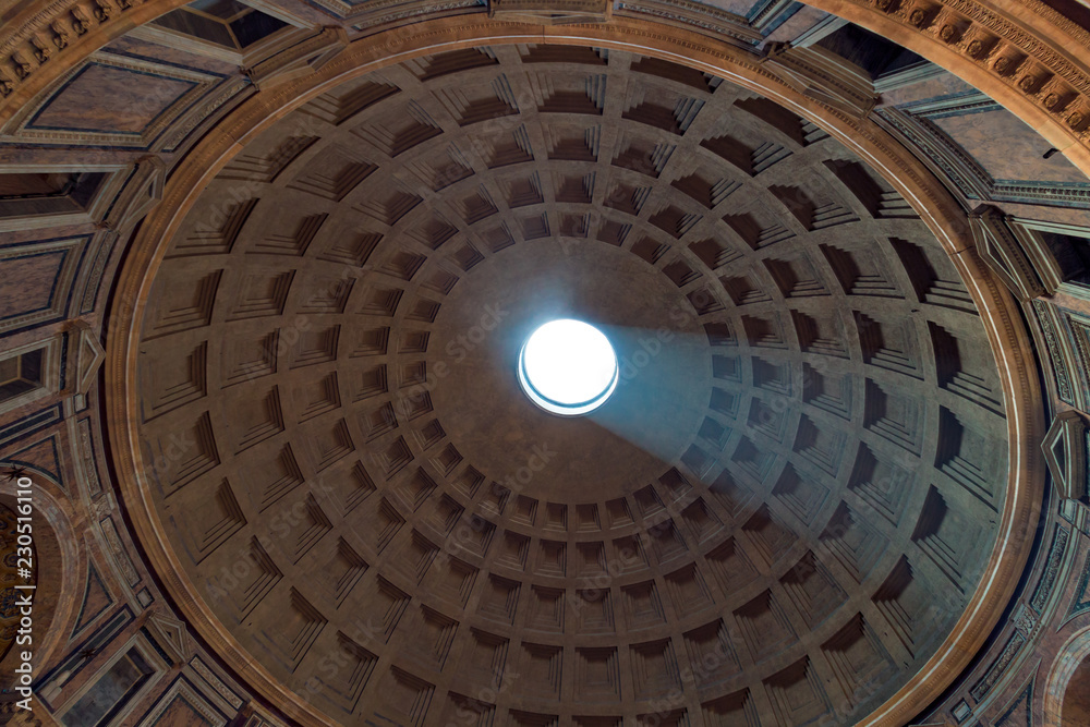 Pantheon ceiling dome