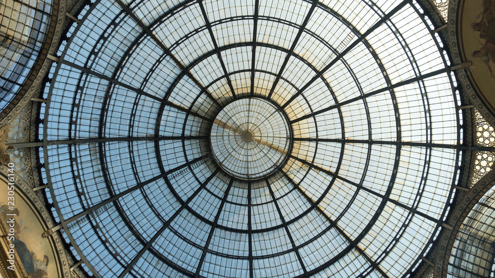 Dome with glass
