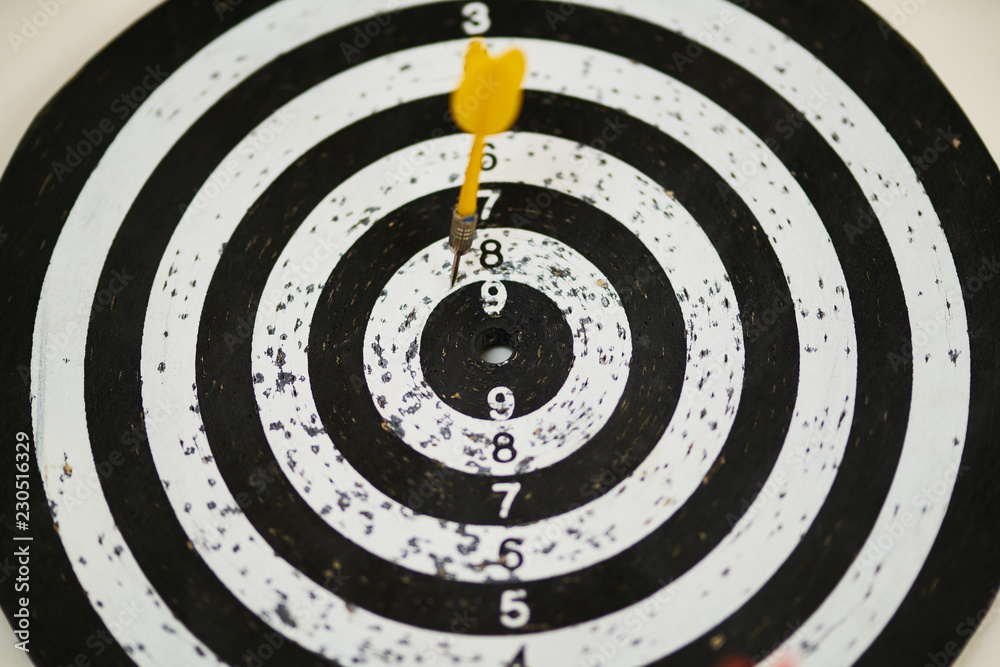 Darts Background and yellow arrow Darts Background and yellow arrow