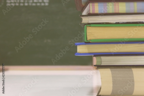 Stack of books isolated on background.Education, study.