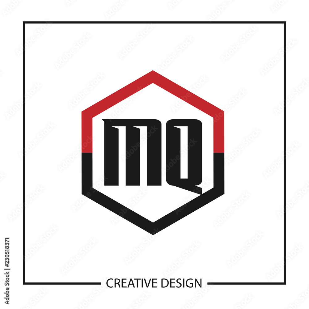 Initial Letter MQ Logo Template Design