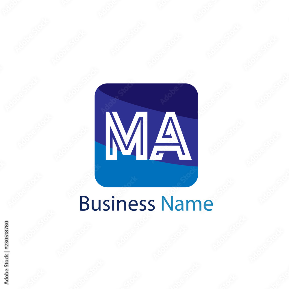 Initial Letter MA Logo Template Design Initial Letter MA Logo Template Design