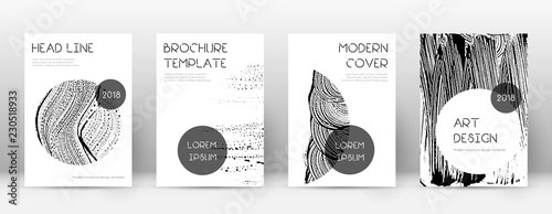 Cover page design template. Trendy brochure layout