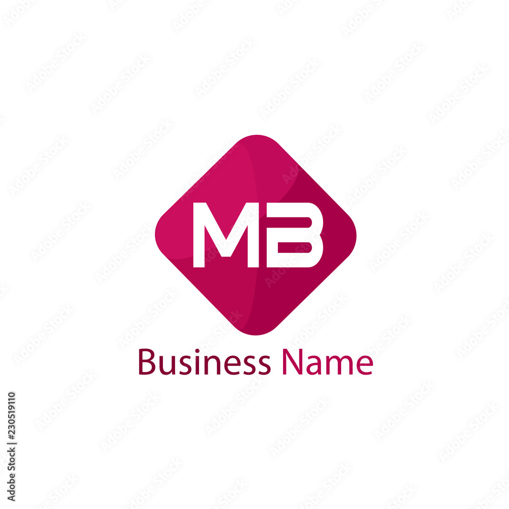 Fototapeta premium Initial Letter MB Logo Template Design